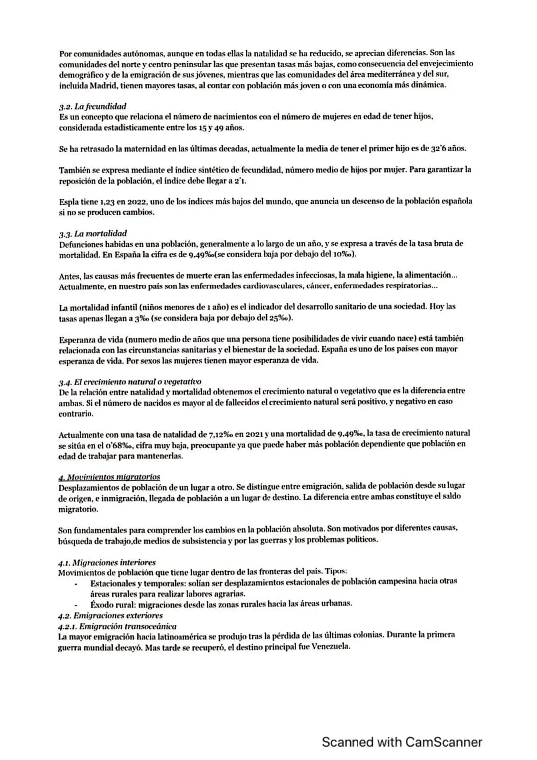 Tema 6: LA POBLACIÓN ESPAÑOLA. Evolución y distribución. La dinámica natural. Los movimientos migratorios.
Estructura y composición de la po