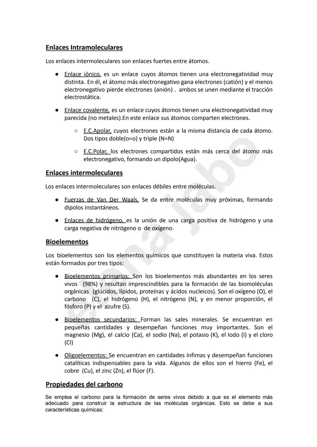 Enlaces Intramoleculares
Los enlaces intermoleculares son enlaces fuertes entre átomos.
● Enlace iónico, es un enlace cuyos átomos tienen un