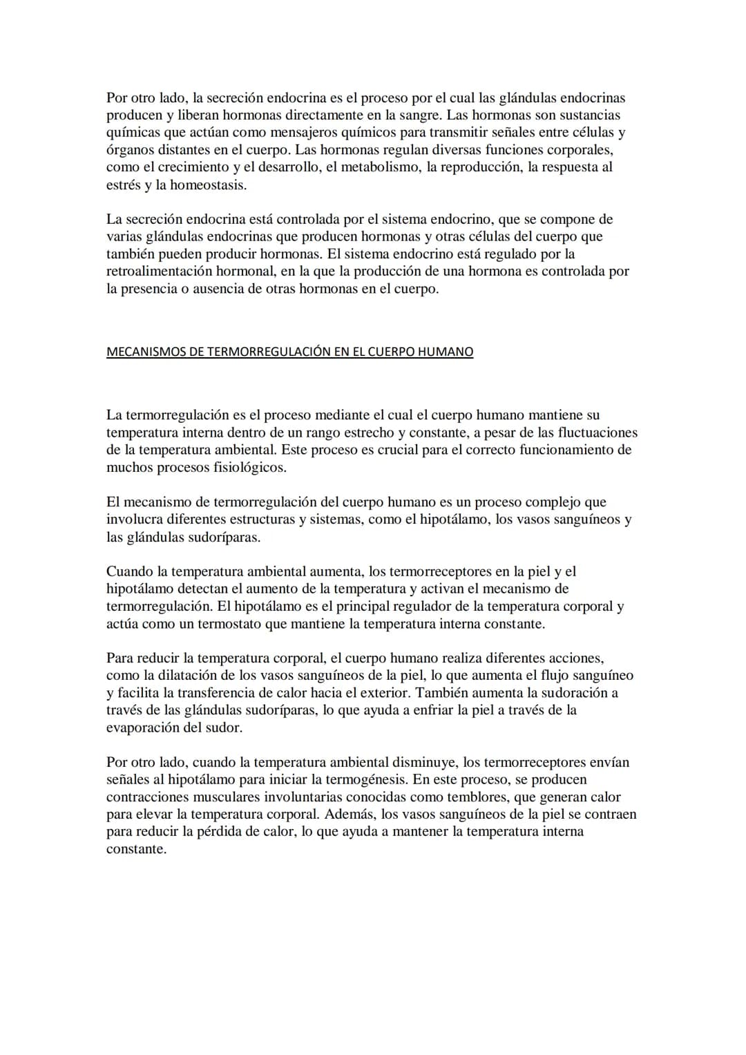 SISTEMA ENDOCRINO Y HORMONAS
El sistema endocrino es un sistema de comunicación y regulación que se encarga de
mantener el equilibrio y la h