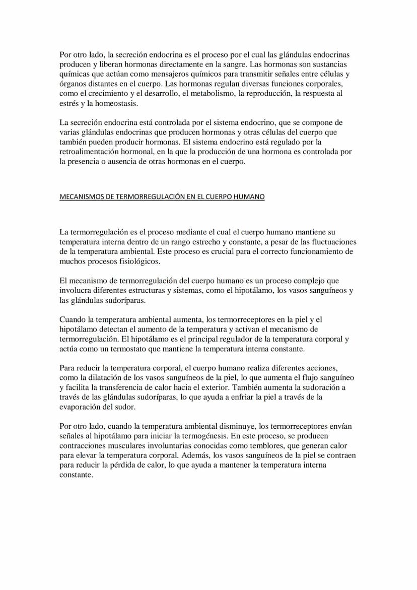 SISTEMA ENDOCRINO Y HORMONAS
El sistema endocrino es un sistema de comunicación y regulación que se encarga de
mantener el equilibrio y la h