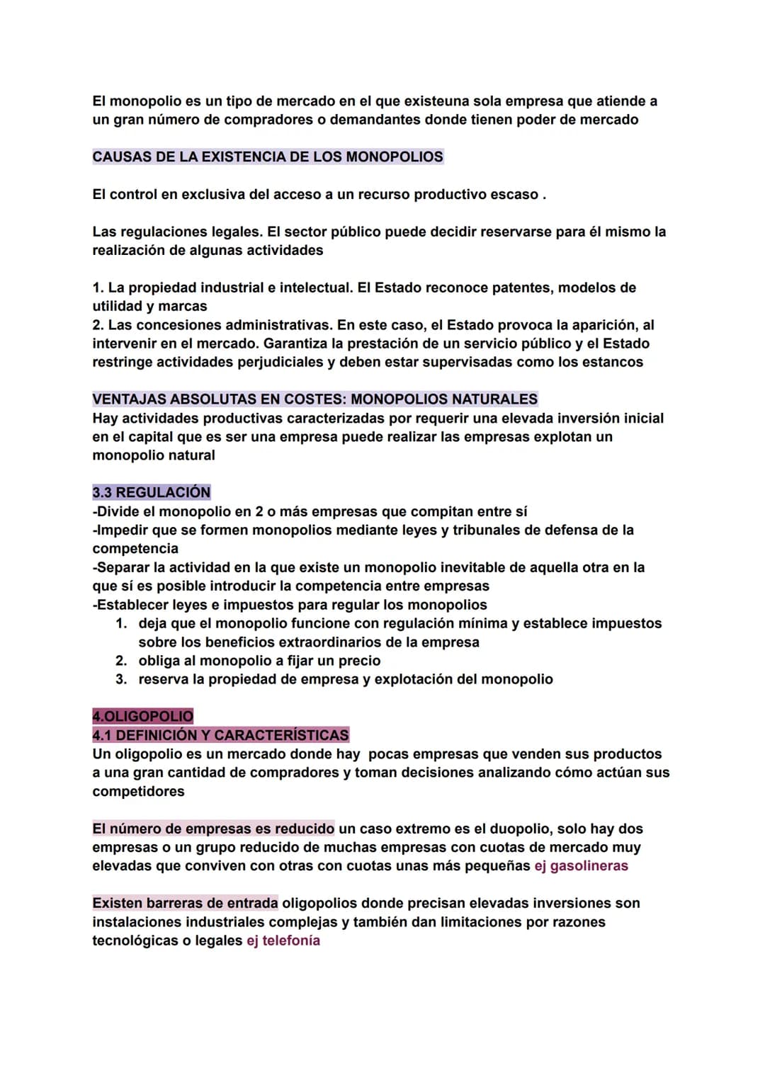 EXAMEN ECONOMÍA
1 CARACTERÍSTICAS DE UN MERCADO
-Número de oferentes y demandantes mide la influencia de agentes para fijar precios
o cantid
