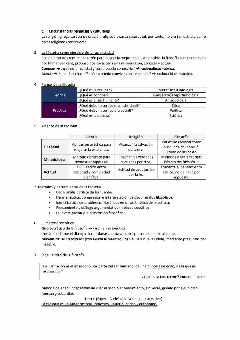 Tema 1. La reflexión filosófica en torno a la filosofía
1. Los primeros filósofos
En la Grecia prefilosófica obtenían respuestas a través de