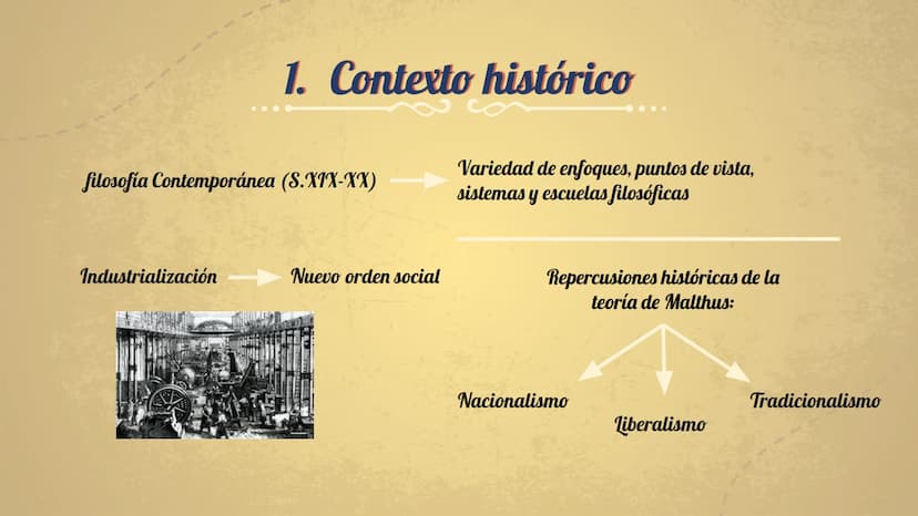 W
CONTEXTO HISTÓRICO,
CULTURAL Y FILOSÓFICO DEL
PENSAMIENTO DE F. NIETZSCHE 1. Contexto histórico
2. Contexto cultural
3.
4.
Índice
5.
Conte