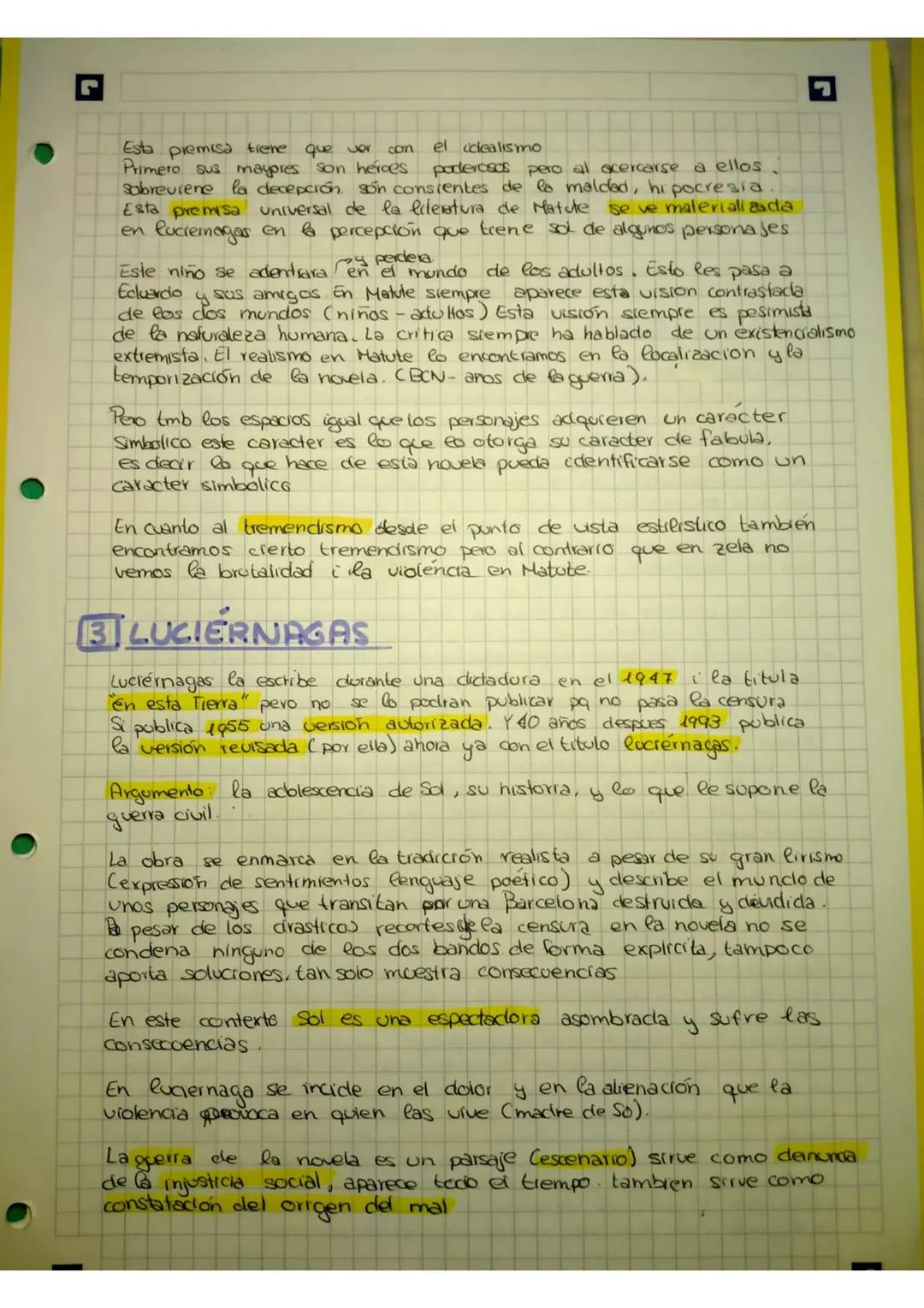 # LUCIÉRNAGAS- Ana María Matute

1 CONTEXTO HISTÓRICO TREMENDISMO DE LA GUERRA CIVIL

2 LA LITERATURA DE A.M. MATUTE IDEOLOGIA

3 LUCIERNAGA
