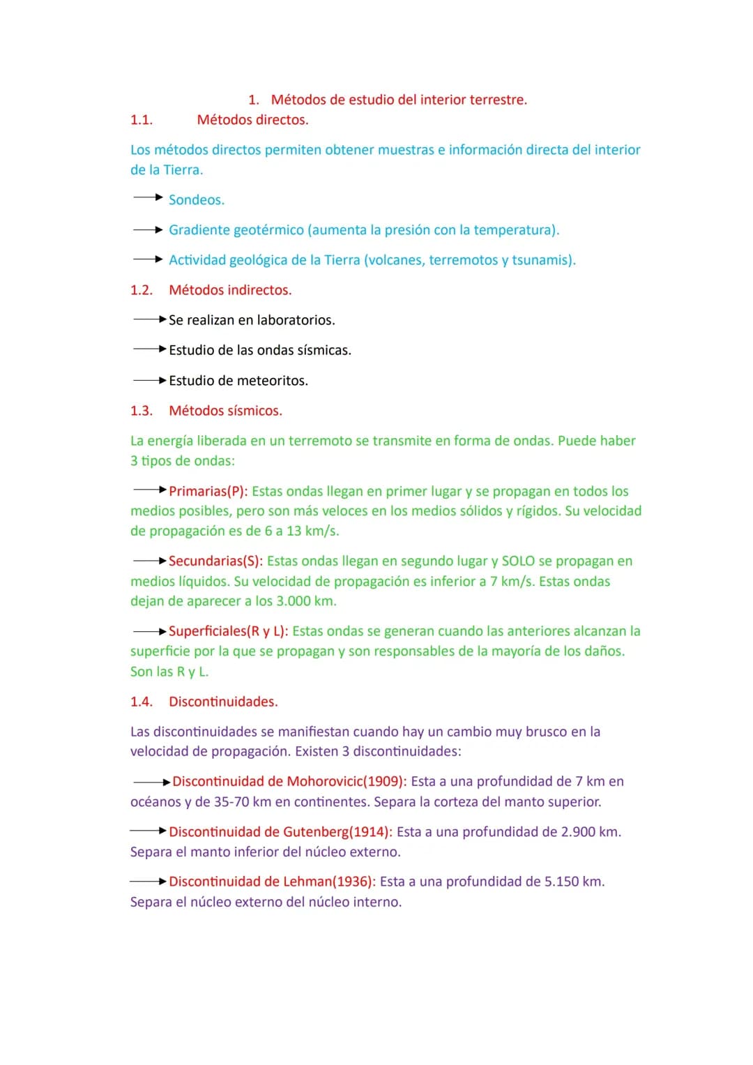APUNTES GEOLOGIA TEMA ORIGEN Y ESTRUCTURA DE LA TIERRA