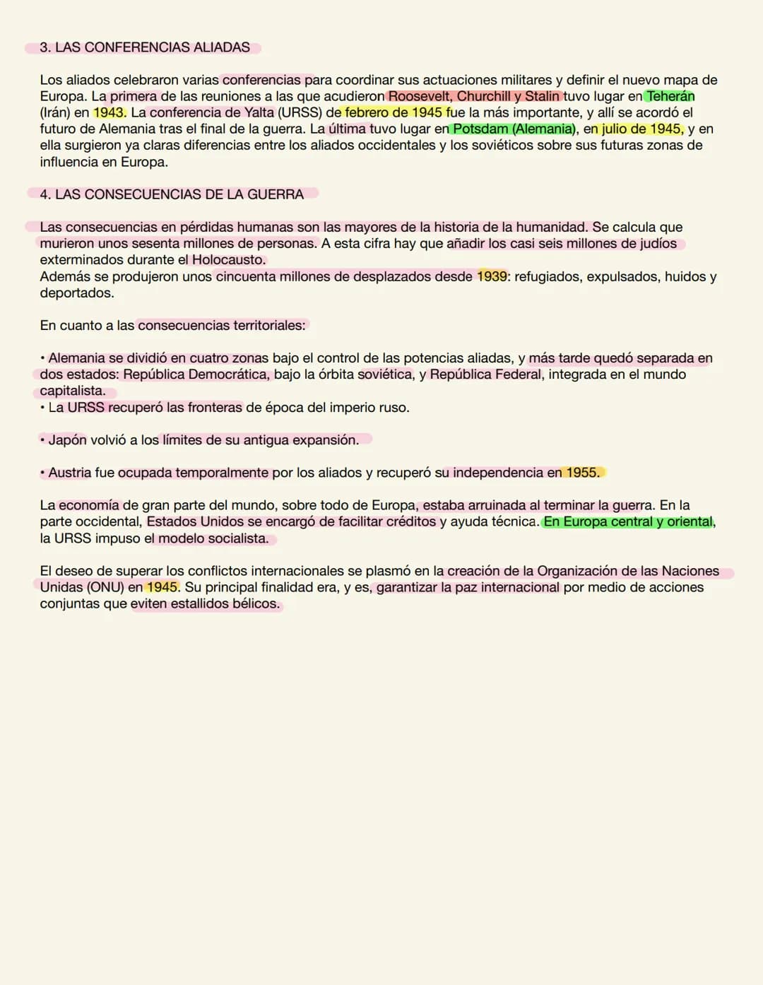 TEMA 8. LA SEGUNDA GUERRA MUNDIAL
1. CAUSAS DE LA II GUERRA MUNDIAL
Durante los años 20, la paz parecía haberse consolidado. Pero esta situa
