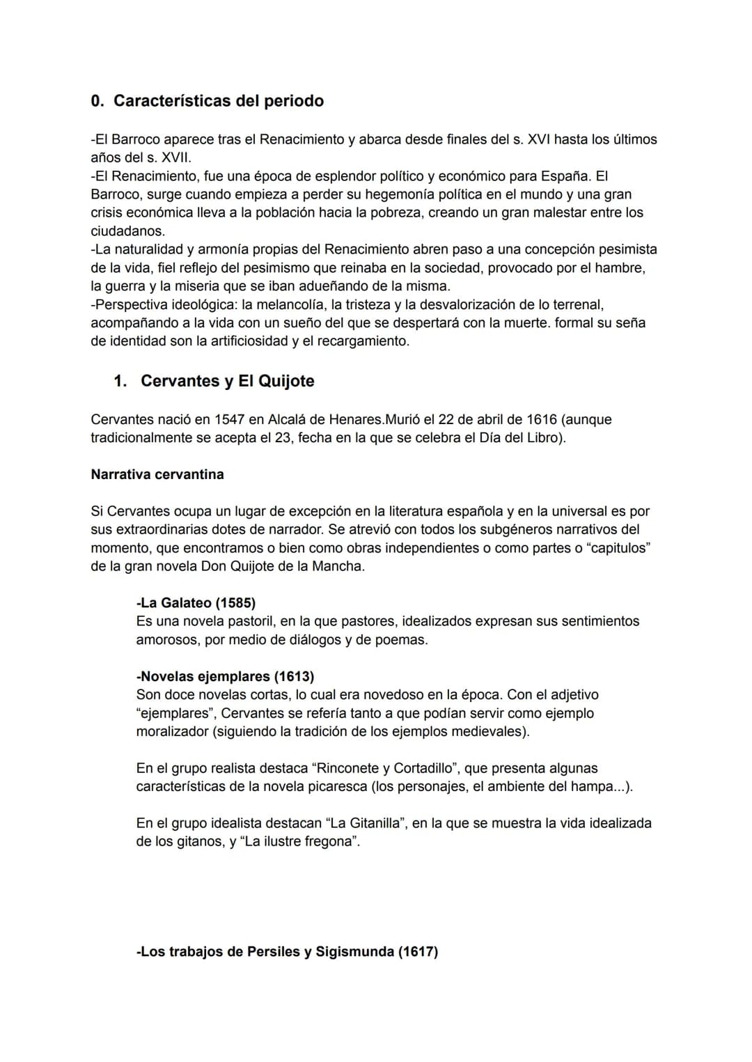 0. Características del periodo
-El Barroco aparece tras el Renacimiento y abarca desde finales del s. XVI hasta los últimos
años del s. XVII