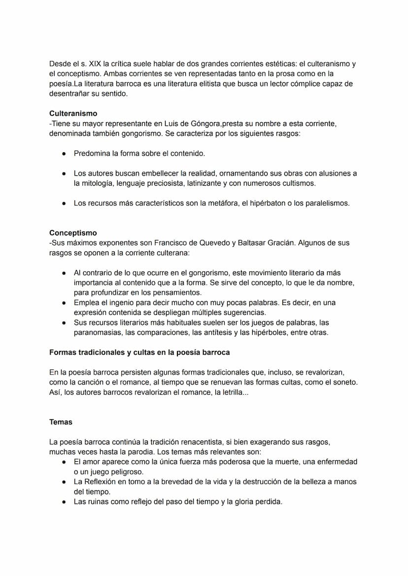 0. Características del periodo
-El Barroco aparece tras el Renacimiento y abarca desde finales del s. XVI hasta los últimos
años del s. XVII
