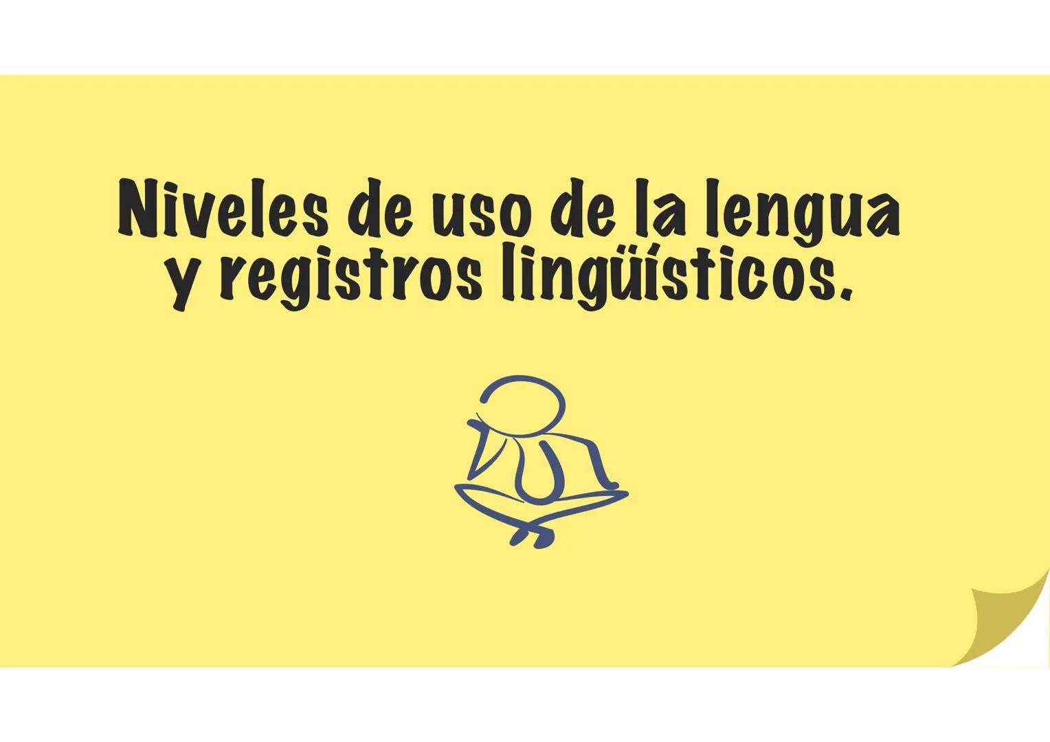 # Niveles de uso de la lengua
y registros lingüísticos. --- OCR Start ---
Niveles de uso de la Lengua (1-4)
Los hablantes con mejor formació