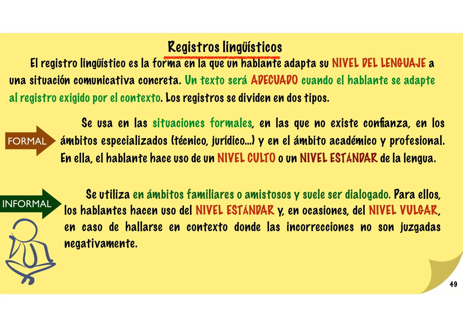 # Niveles de uso de la lengua
y registros lingüísticos. --- OCR Start ---
Niveles de uso de la Lengua (1-4)
Los hablantes con mejor formació