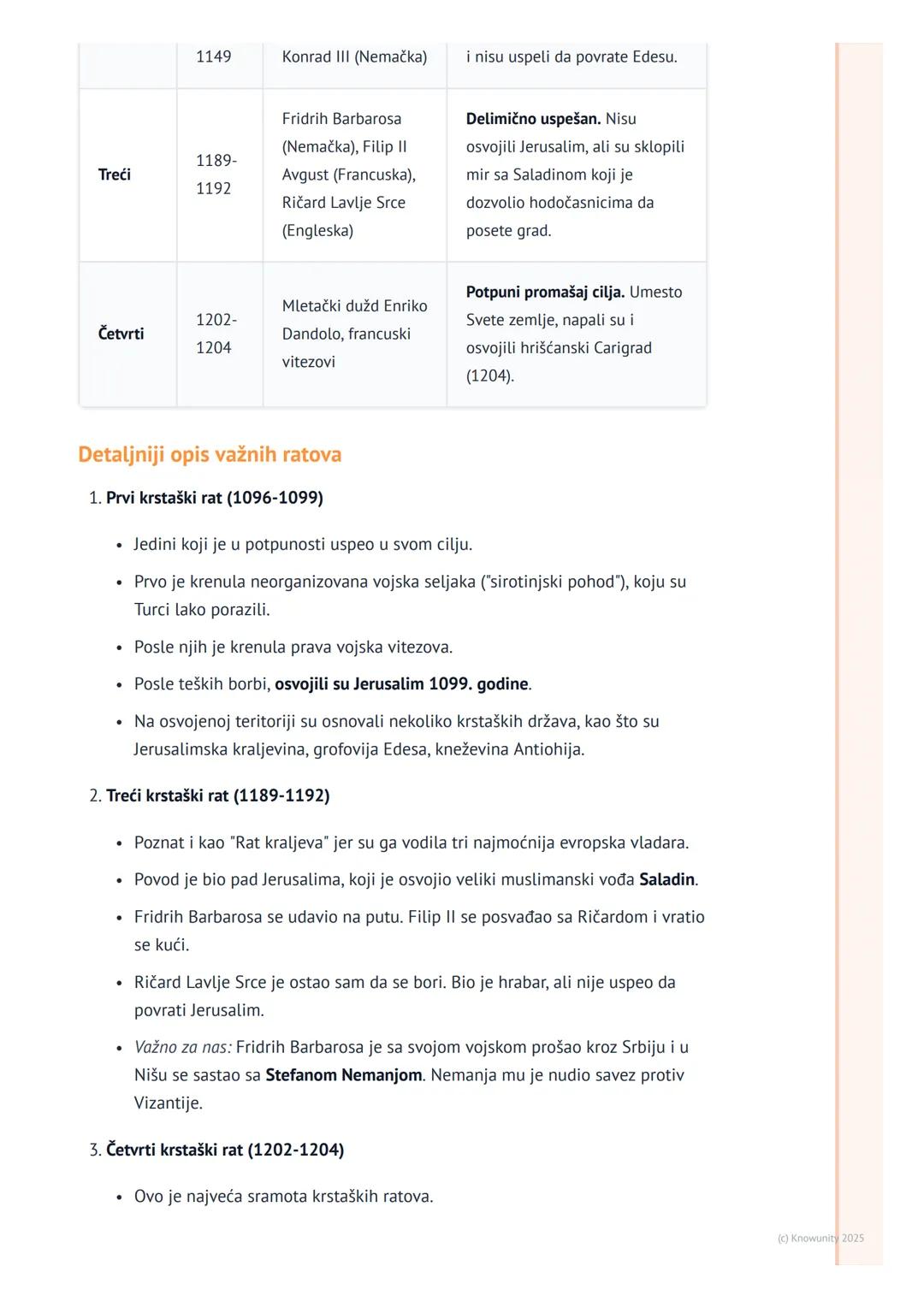 # Krstaški ratovi

## Uvod u krstaške ratove

Krstaški ratovi su bili veliki vojni pohodi koje su vodili hrišćani iz zapadne Evrope,
uglavno