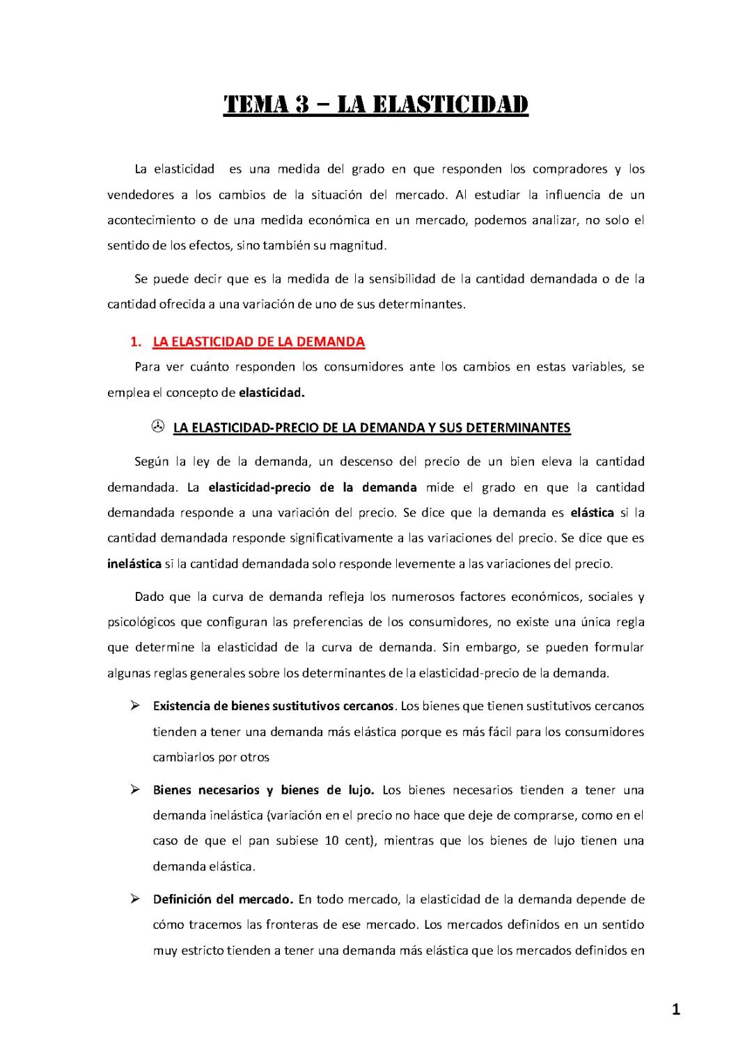 Elasticidad en Economía: Conceptos Clave