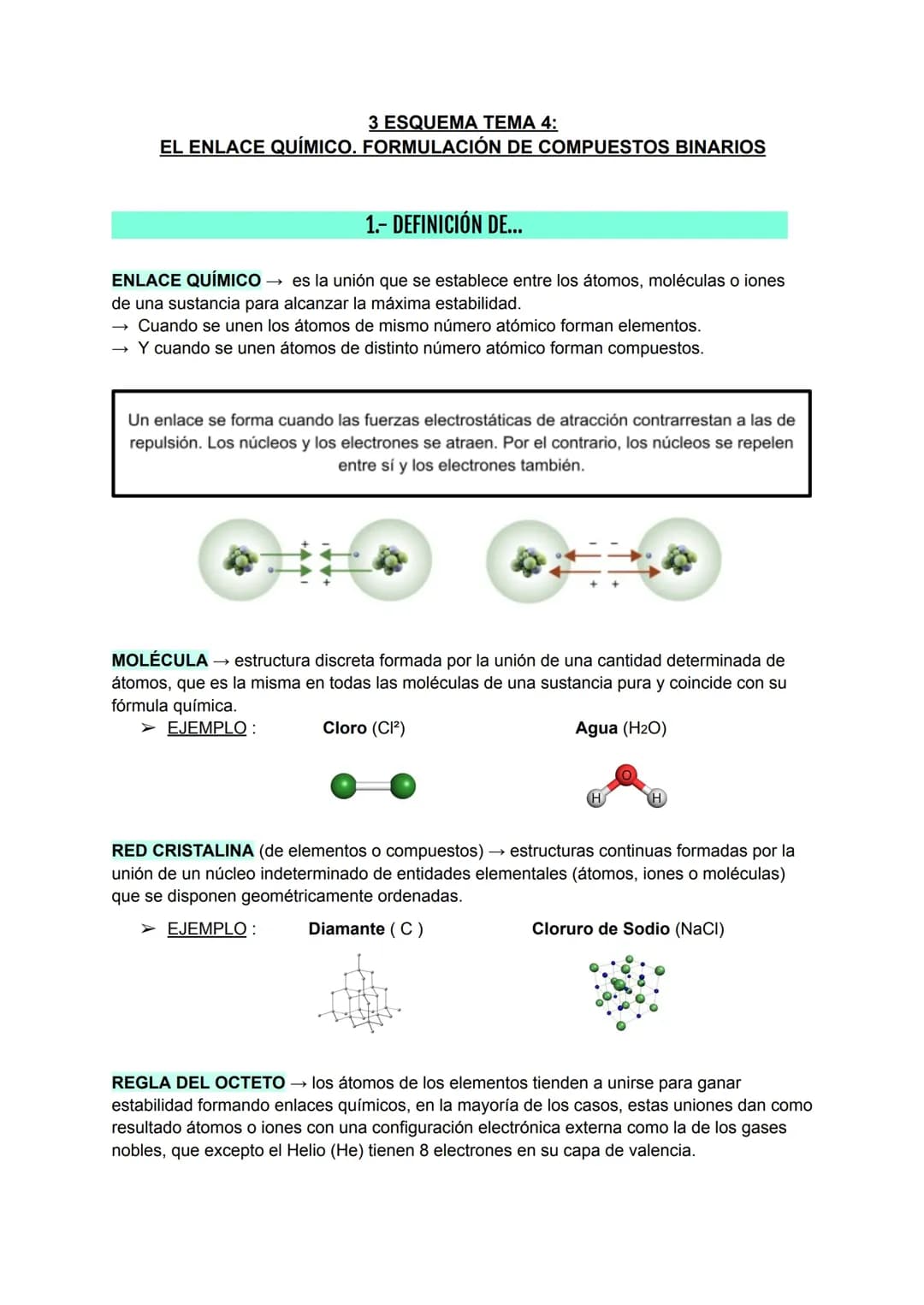 Gases Nobles y Enlaces Químicos