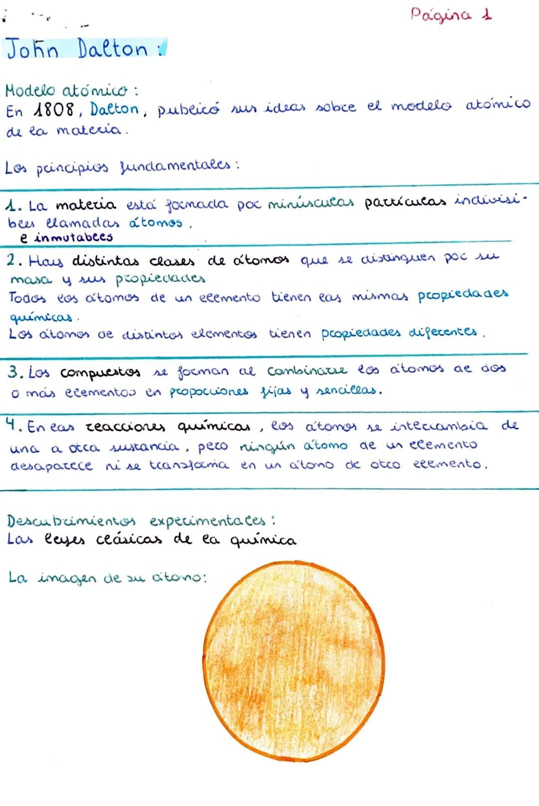 <h2 id="estructuradeltomo">Estructura del átomo</h2>
<p>John Dalton:<br />
Página 1</p>
<h3 id="modeloatmico">Modelo atómico:</h3>
<p>En 180