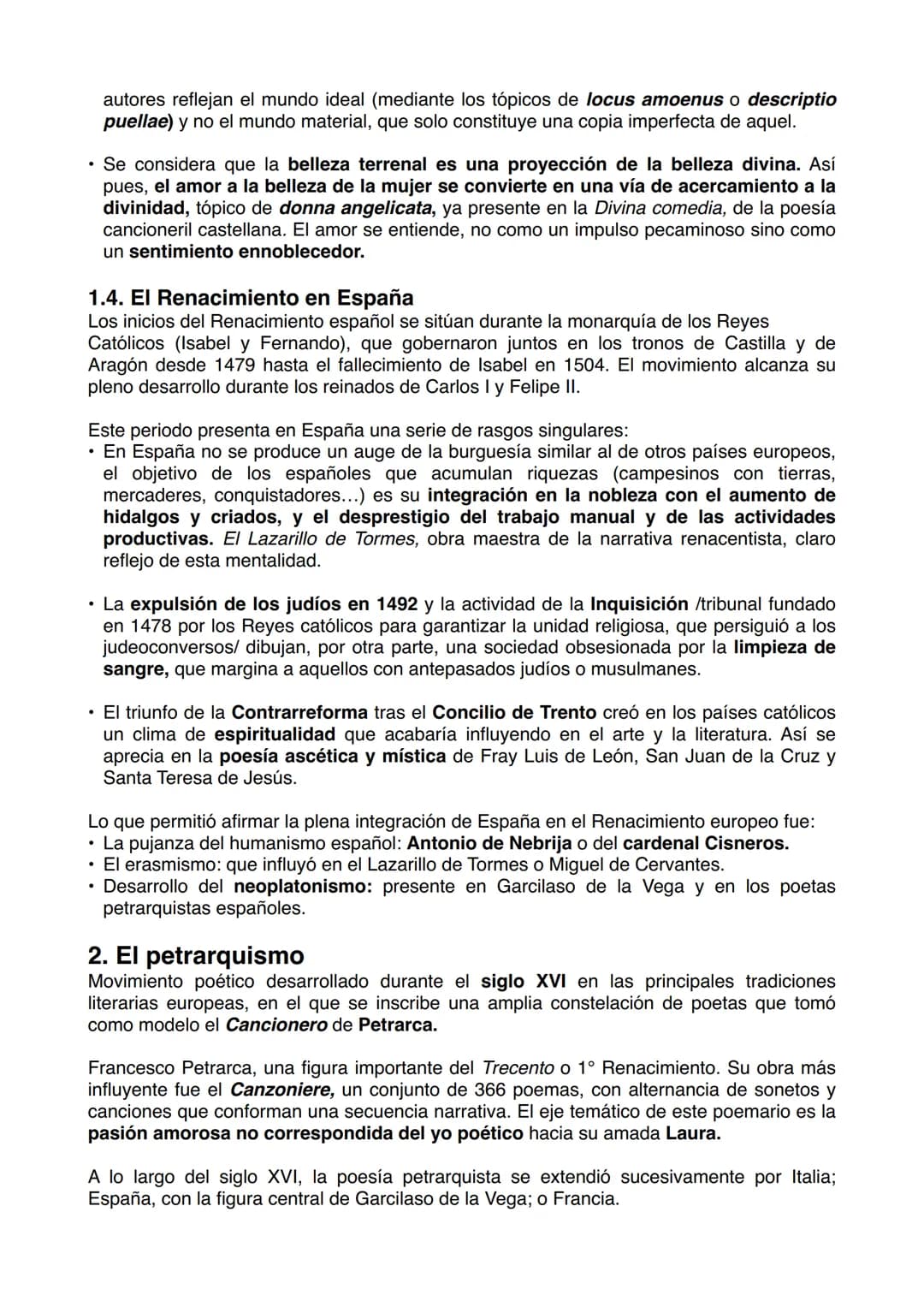 La Lirica Renacentista
1. El Renacimiento
El Renacimiento es un movimiento cultural que se origina en Italia en el siglo XIV y se
extiende p