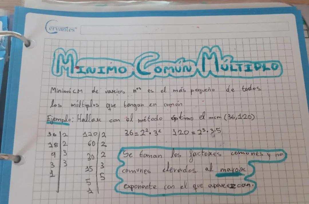 mcm explicación 