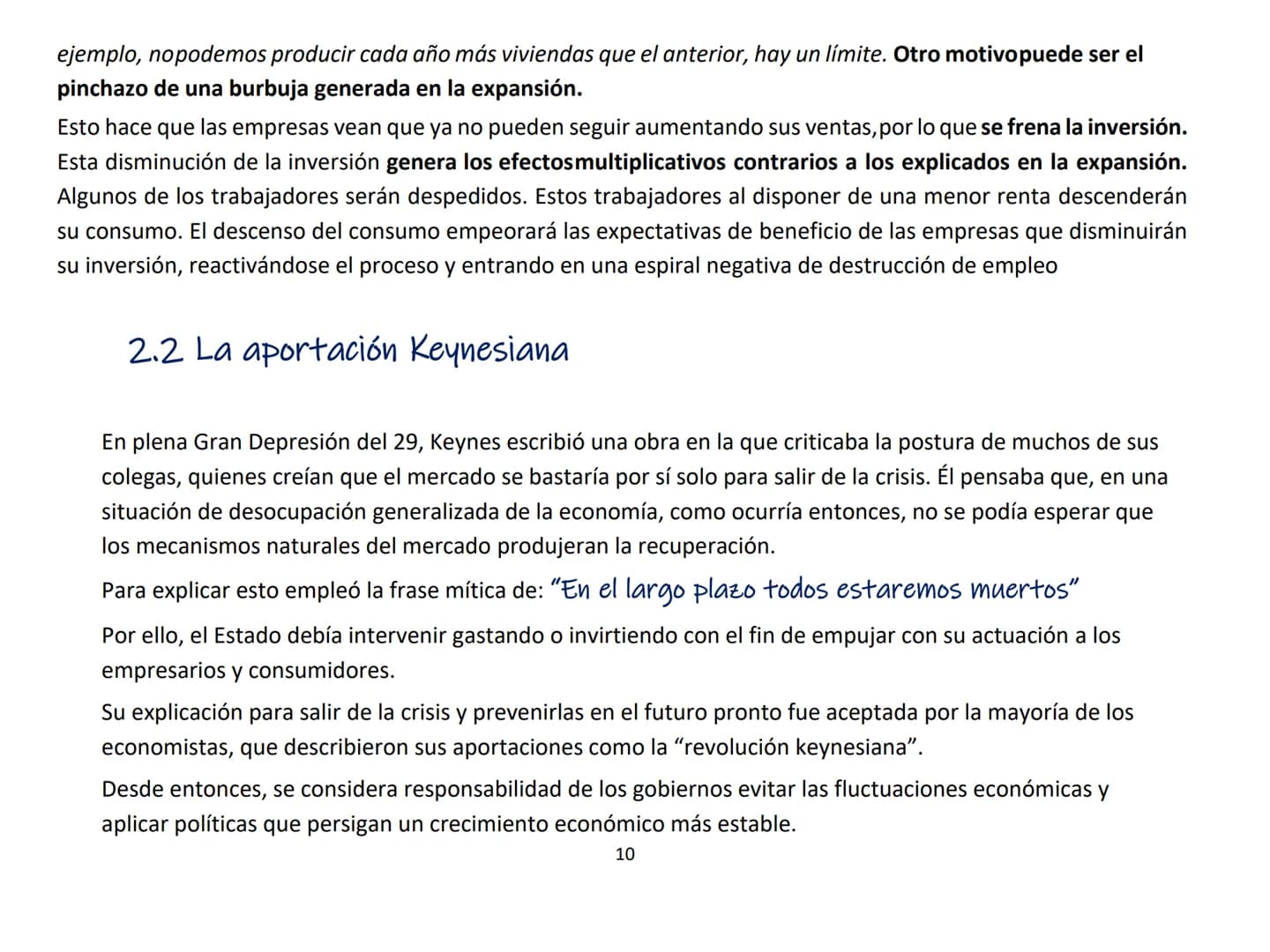 TEMA 9. LA INTERVENCIÓN DEL ESTADO EN LA
ECONOMÍA
1. El papel del estado en la economía
2. Los ciclos económicos
3. Las externalidades
4. Lo