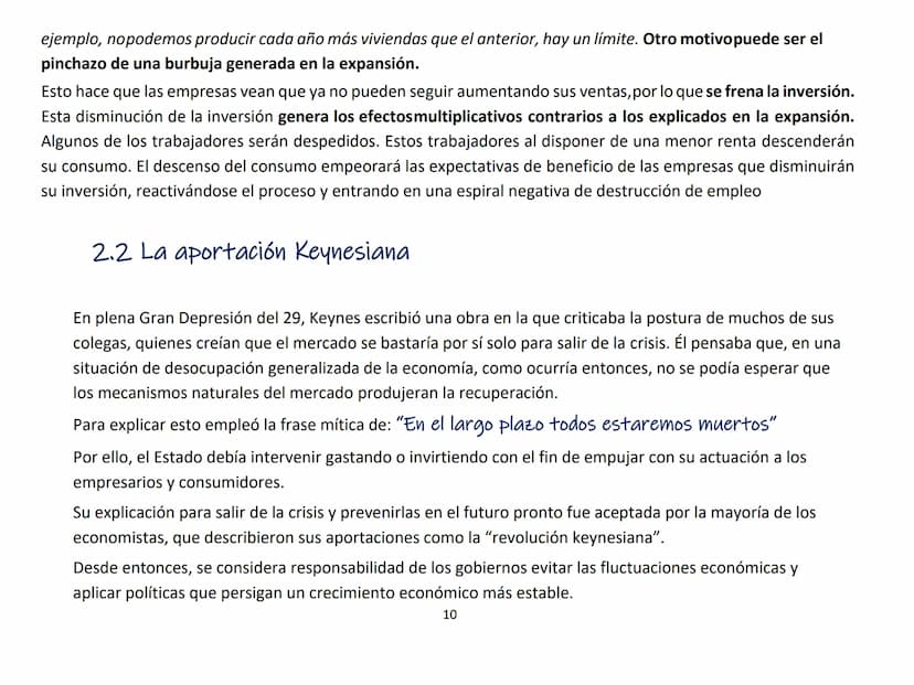 TEMA 9. LA INTERVENCIÓN DEL ESTADO EN LA
ECONOMÍA
1. El papel del estado en la economía
2. Los ciclos económicos
3. Las externalidades
4. Lo
