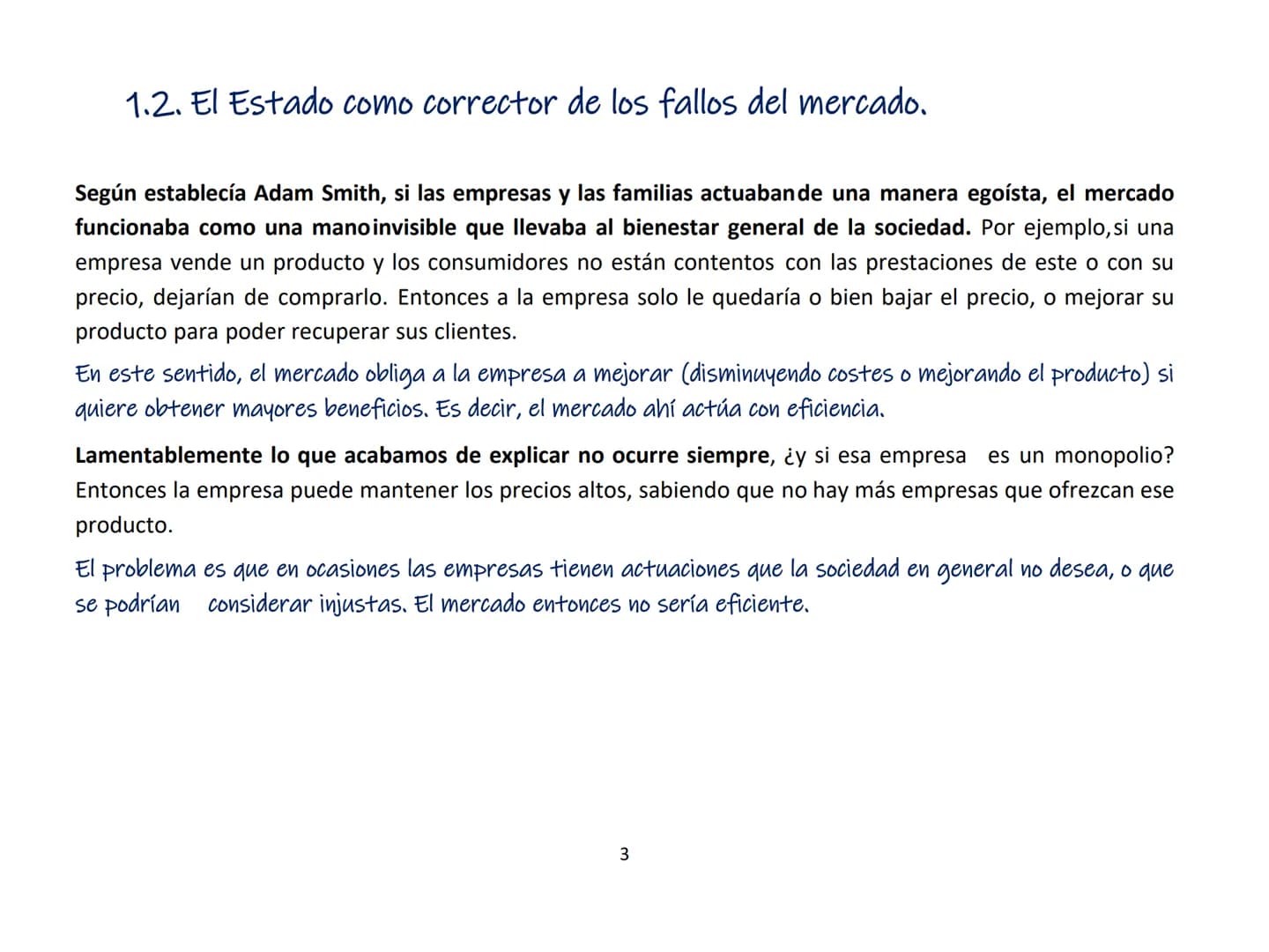 TEMA 9. LA INTERVENCIÓN DEL ESTADO EN LA
ECONOMÍA
1. El papel del estado en la economía
2. Los ciclos económicos
3. Las externalidades
4. Lo