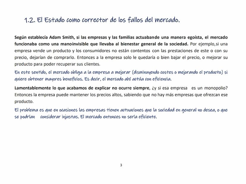 TEMA 9. LA INTERVENCIÓN DEL ESTADO EN LA
ECONOMÍA
1. El papel del estado en la economía
2. Los ciclos económicos
3. Las externalidades
4. Lo