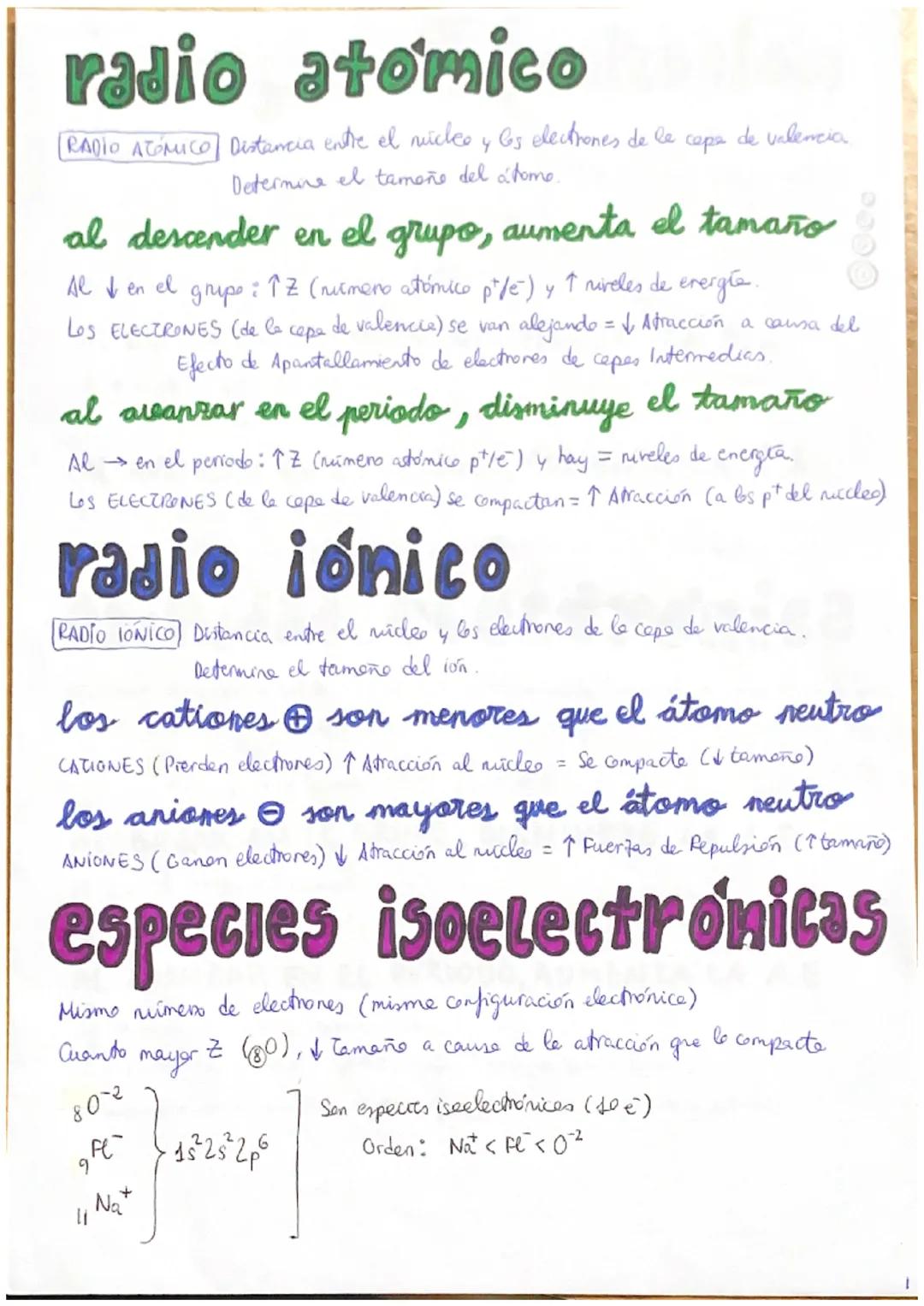 RADIO ATÓMICO, EI, AE, ELECTRONEGATIVIDAD…