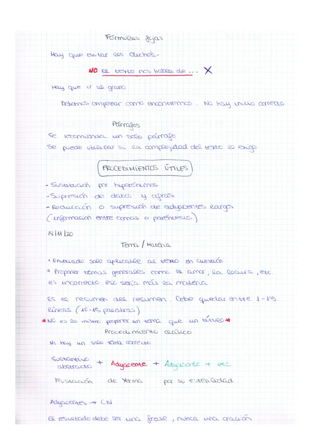 10/11/20
• Recoger el propósito del texto
Informar de las
• Evital la copia literal de fragmentos
Condiciones de un buen resumen
resumen no 