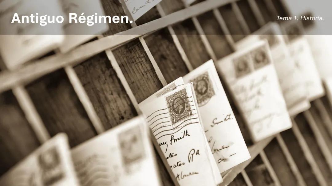 Historia 4ºESO: Antiguo Régimen y Revoluciones Liberales