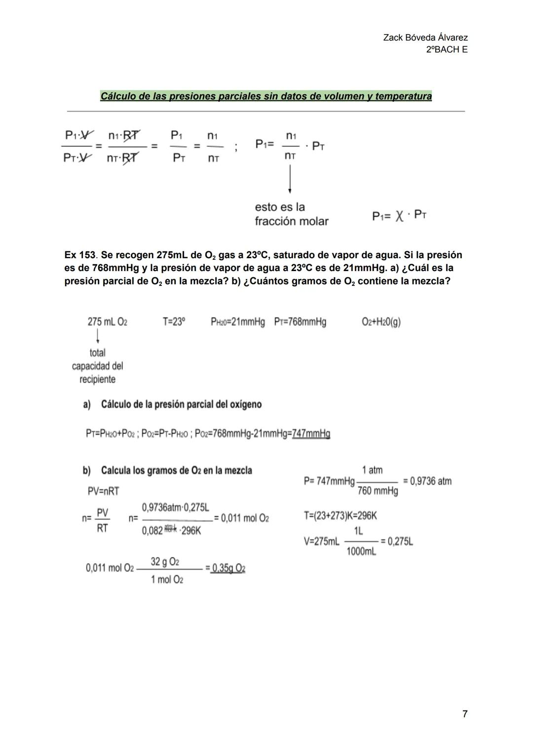 Química T1
Cálculos químicos
Zack Bóveda Álvarez
2°BACH E
Masa atómica de un elemento: Masa media ponderal de sus
isótopos, o, teniendo en c