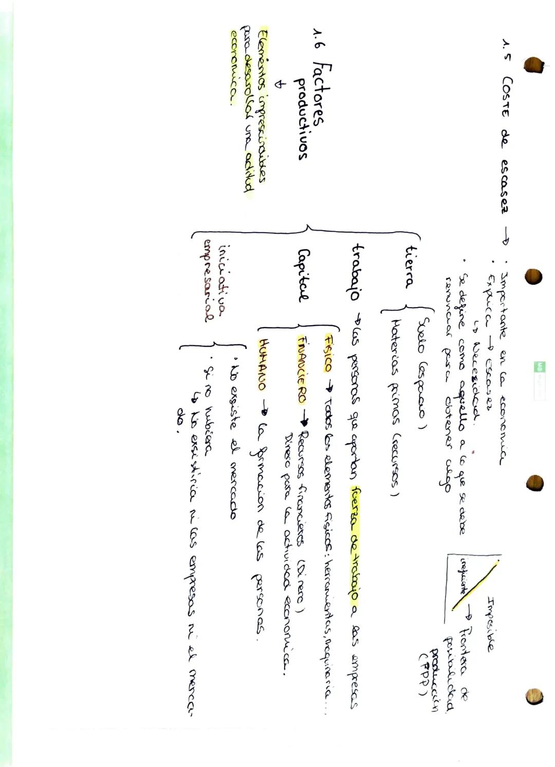 1.1 Concepto de la economia
la economia se ocupa de administrar los recursos escasos para producir
servicios y
distribuir to para su consumo
