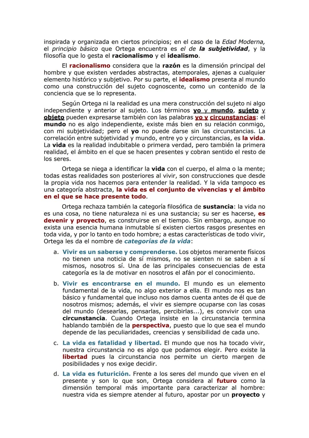 ORTEGA Y GASSET (1883-1955)
1. PROBLEMA DEL CONOCIMIENTO. PROBLEMA DE LA REALIDAD 1.
1. Rasgos de la filosofía
En su obra ¿Qué es filosofía?