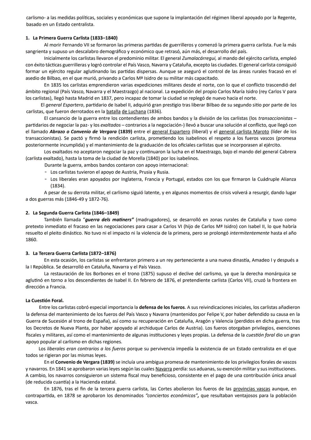 5.1. ISABEL II: LAS REGENCIAS. LAS GUERRAS CARLISTAS. LOS GRUPOS POLÍTICOS, EL ESTATUTO REAL DE 1834 Y LA CONSTITUCIÓN
DE 1837.

1.- INTRODU