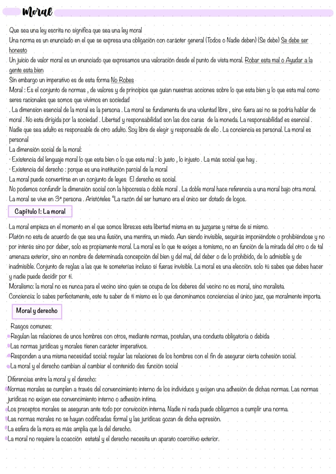 moral
Que sea una ley escrita no significa que sea una ley moral
Una norma es un enunciado en el que se expresa una obligación con carácter