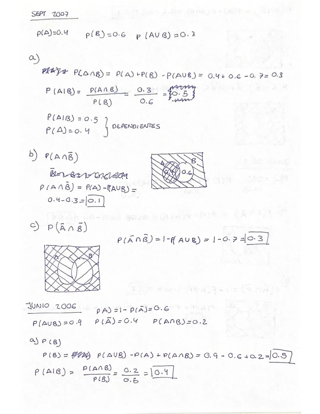 
<h2 id="sucesosaleatorios">Sucesos aleatorios</h2>
<h3 id="definiciones">Definiciones</h3>
<p>Un experimento aleatorio es aquel cuyo result