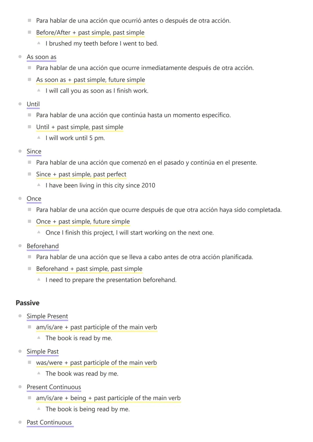 TOP
CONDITIONALS, TIME CLAUSES & PASSIVE
Zero Conditional
• Situaciones que son siempre verdaderas o que siempre suceden en el presente.
• I