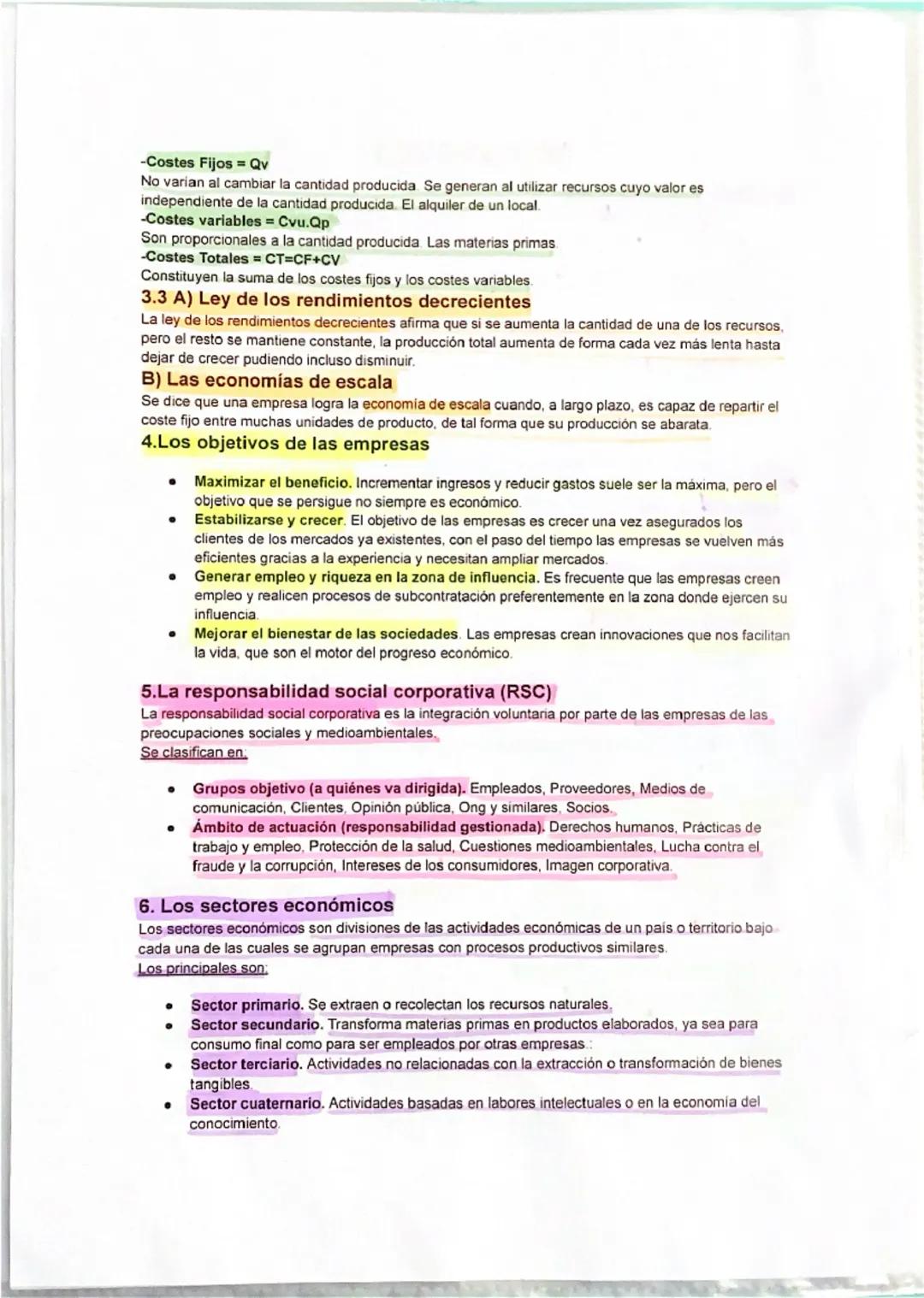 1.La función de producción
TEMA 3: LA PRODUCCIÓN
• La división del trabajo consiste en la fragmentación de una actividad productiva en tarea