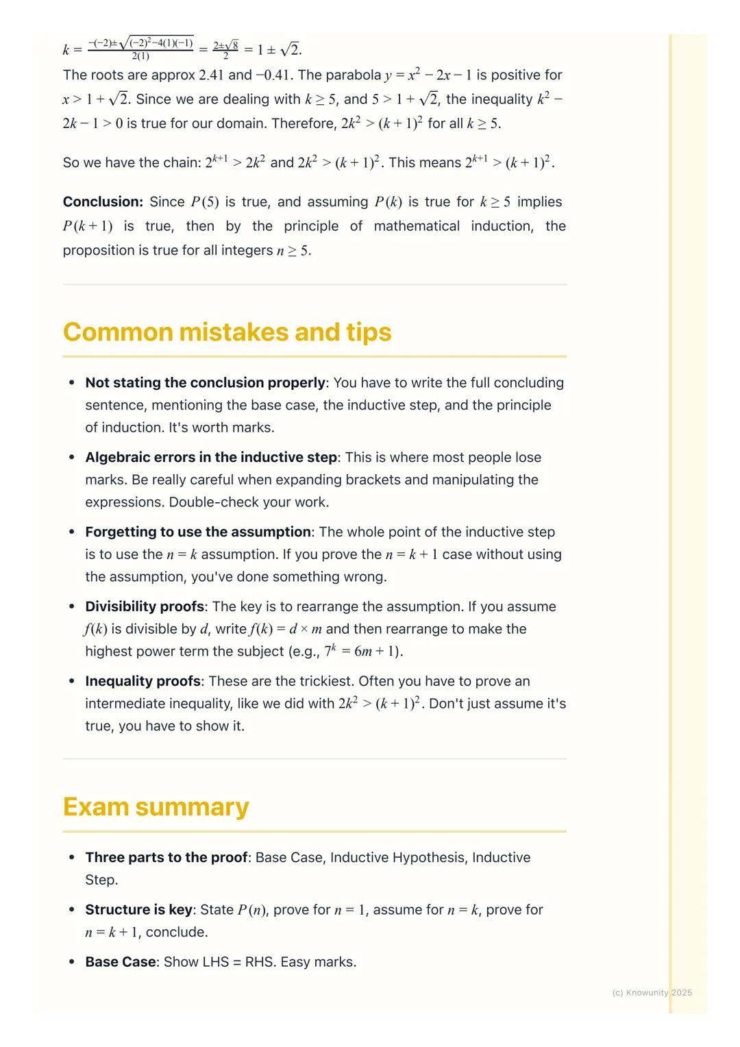 # Proof by Induction

What is proof by induction?

Proof by induction is a way of proving that a statement, or proposition, is true
for all 