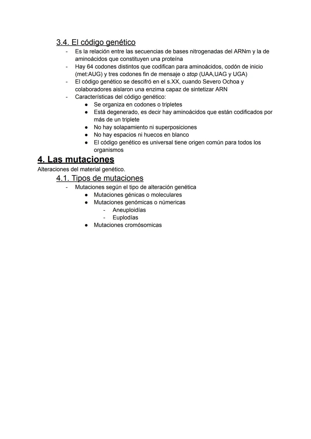 UNIDAD DIDÁCTICA 5. GENÉTICA MOLECULAR
Índice:
1. Los ácidos nucleicos
2. El ADN
3. La expresión génica
4. Las mutaciones
5. La ingeniería g