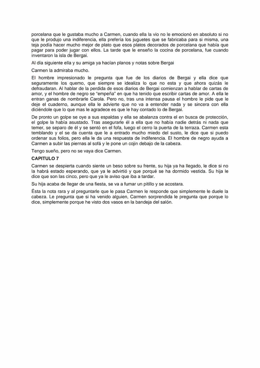 EL CUARTO DE ATRÁS
CARMEN MARTÍN GAITE
CAPITULO 1
En el primer capítulo del libro, la protagonista, Carmen, esta tratando de conciliar el su