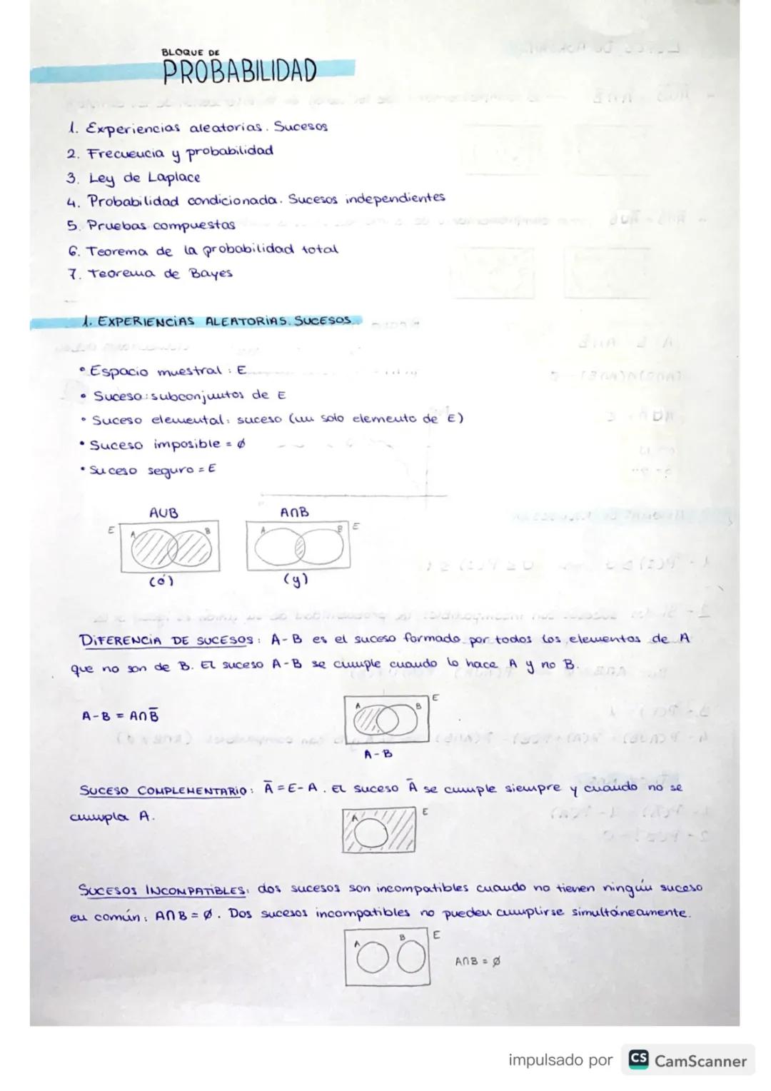 Ejemplos de Leyes de Morgan y Teorema de Bayes