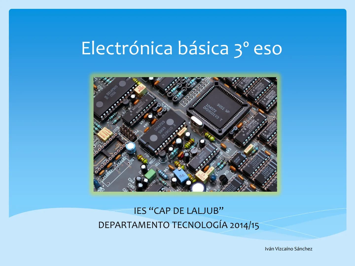 
<p>En este documento explicaremos algunos conceptos básicos de electrónica, así como los componentes más comunes utilizados en circuitos el