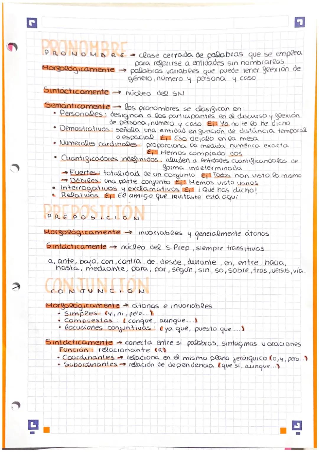 clusiv
D'ARTICULA
Espi
CINCES DE MIDD
CLAJES VETHLADKHJ
SUSTANTIVO
Morfologicamente →variable con glexión de género y numero
Sintácticamente