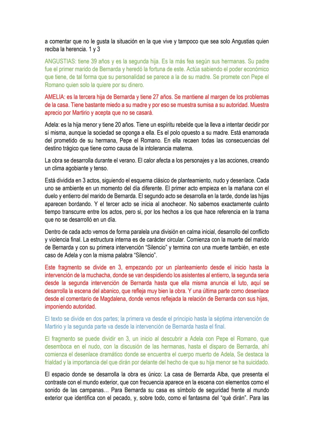 
<p>El texto objeto de nuestro comentario es un fragmento de La Casa de Bernarda Alba, última obra de Federico García Lorca (1898-1936). En 