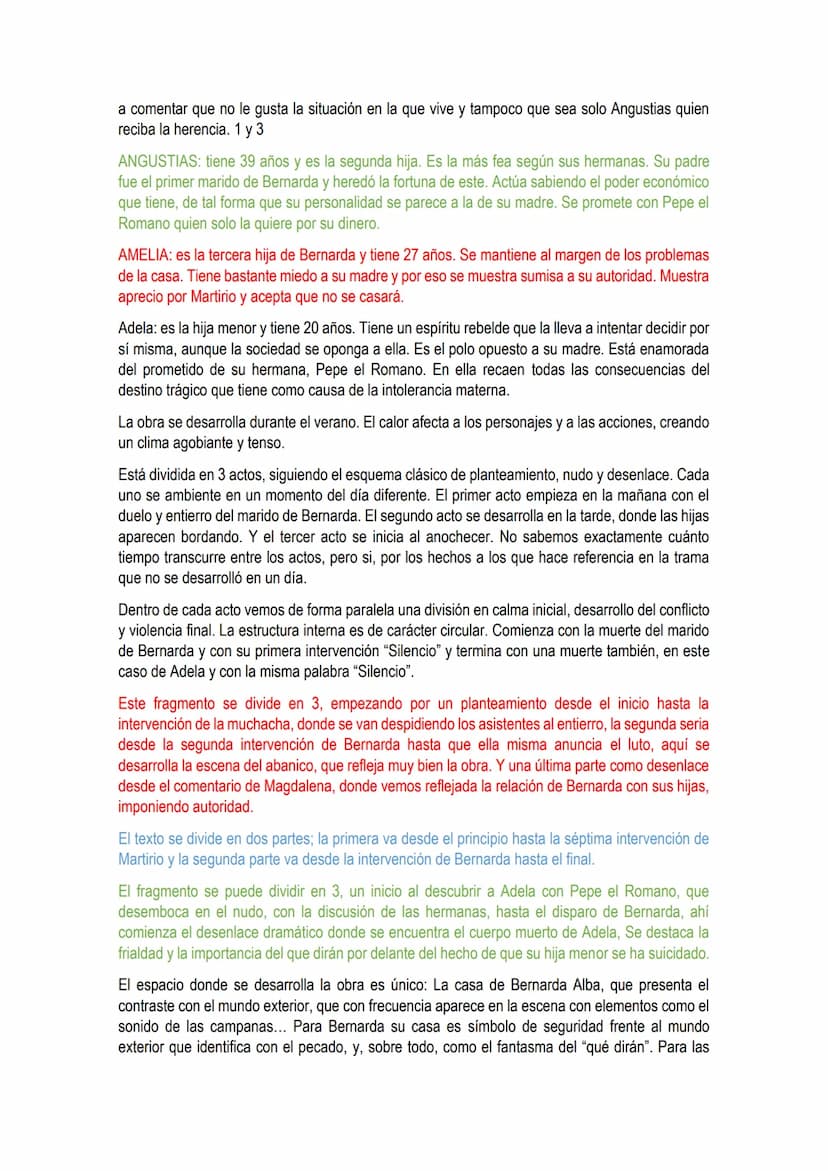
<p>El texto objeto de nuestro comentario es un fragmento de La Casa de Bernarda Alba, última obra de Federico García Lorca (1898-1936). En 