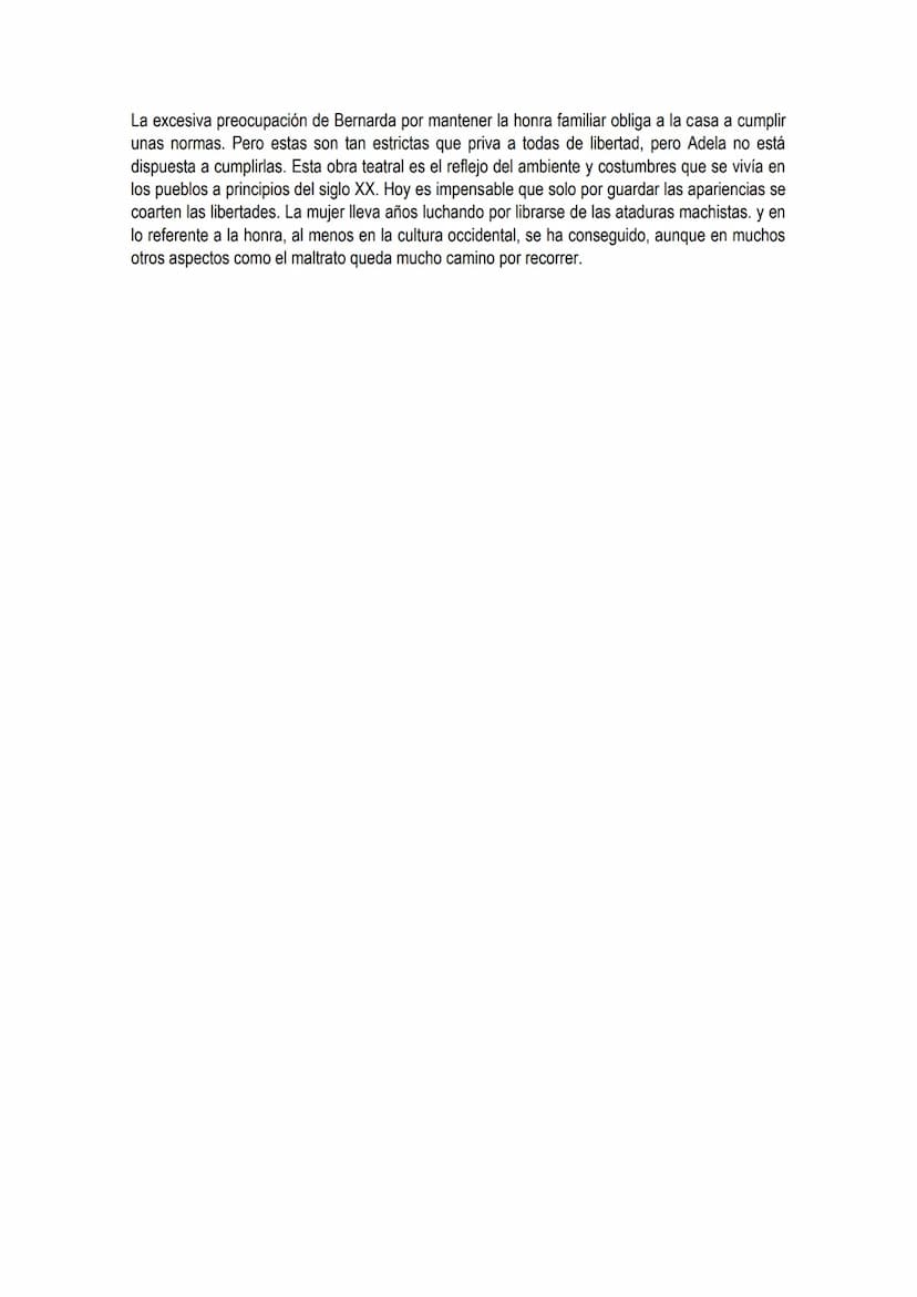 
<p>El texto objeto de nuestro comentario es un fragmento de La Casa de Bernarda Alba, última obra de Federico García Lorca (1898-1936). En 