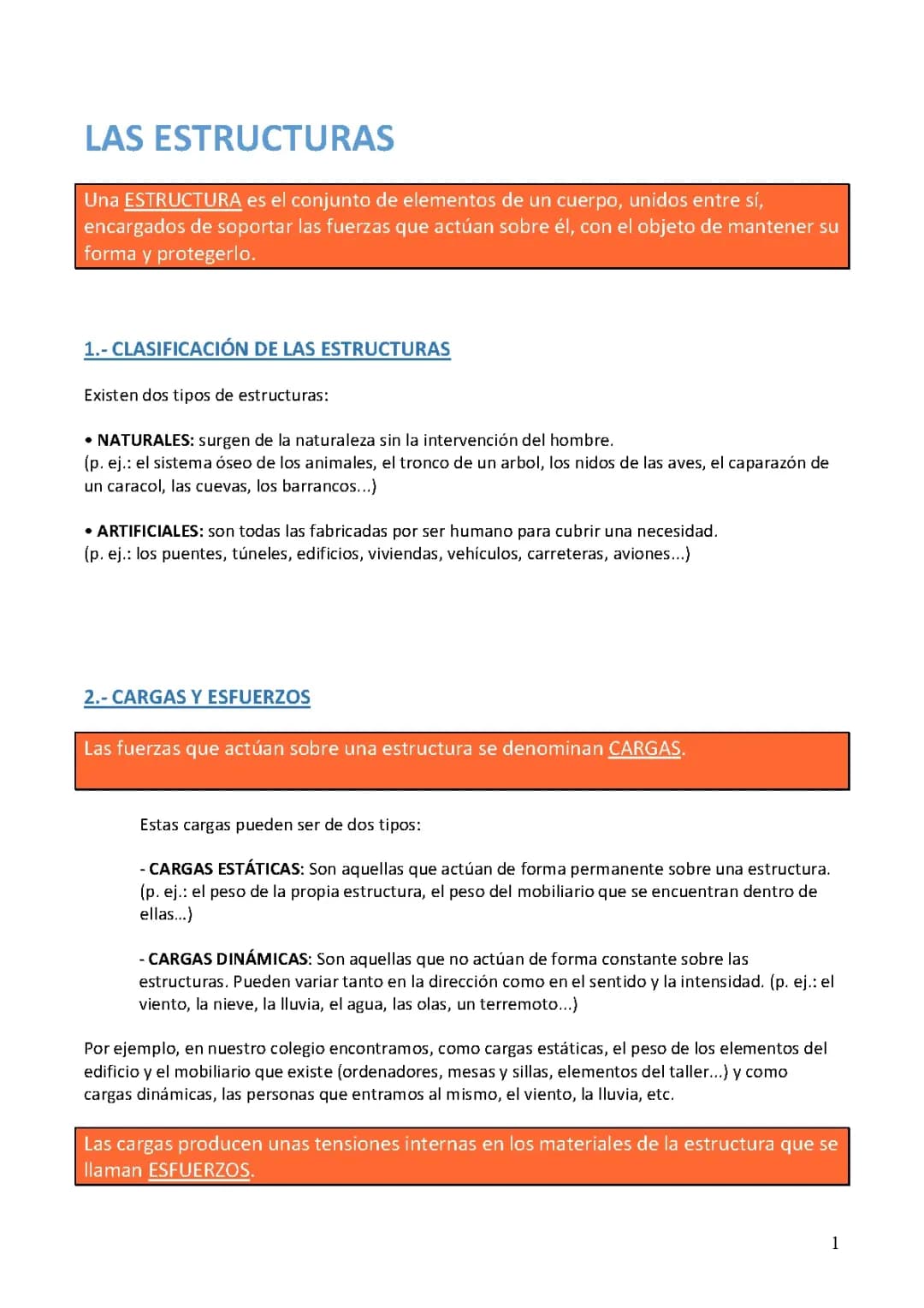 Estructuras: Descubre 5 Natural y 5 Artificial, Tipos de Esfuerzos y Cargas