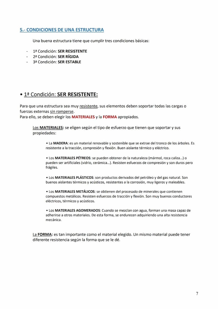 LAS ESTRUCTURAS
Una ESTRUCTURA es el conjunto de elementos de un cuerpo, unidos entre sí,
encargados de soportar las fuerzas que actúan sobr
