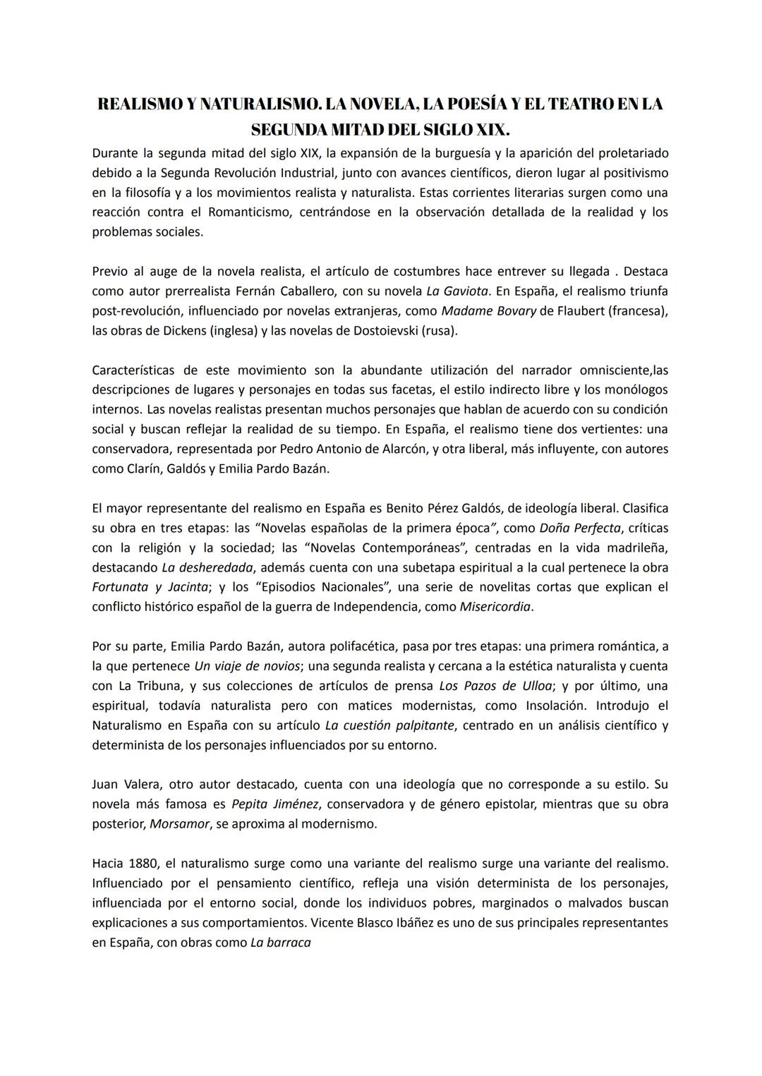 Realismo y Naturalismo