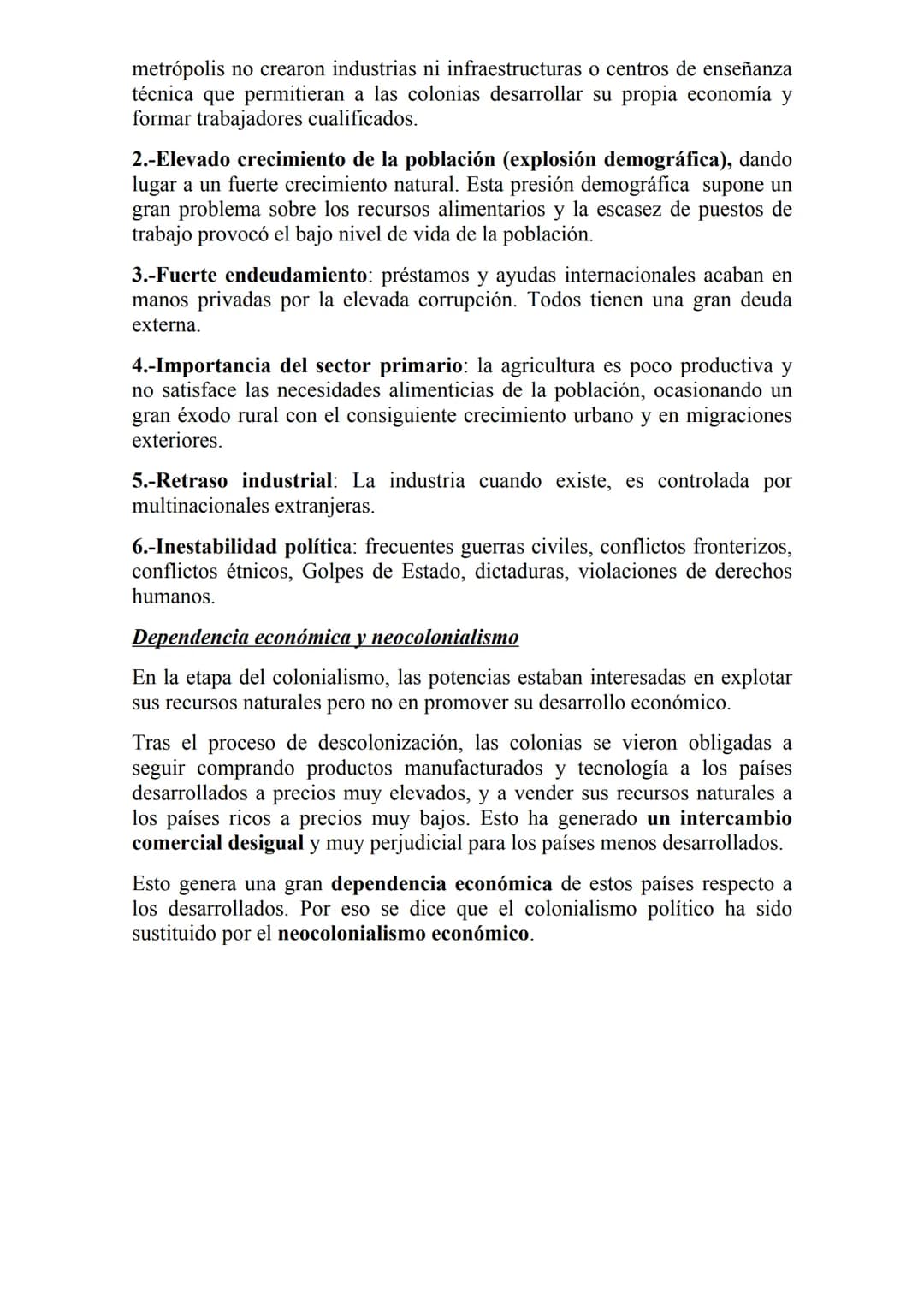LA DESCOLONIZACIÓN (1947-1975)
La descolonización fue el proceso de independencia política de los
antiguos territorios que formaban parte de