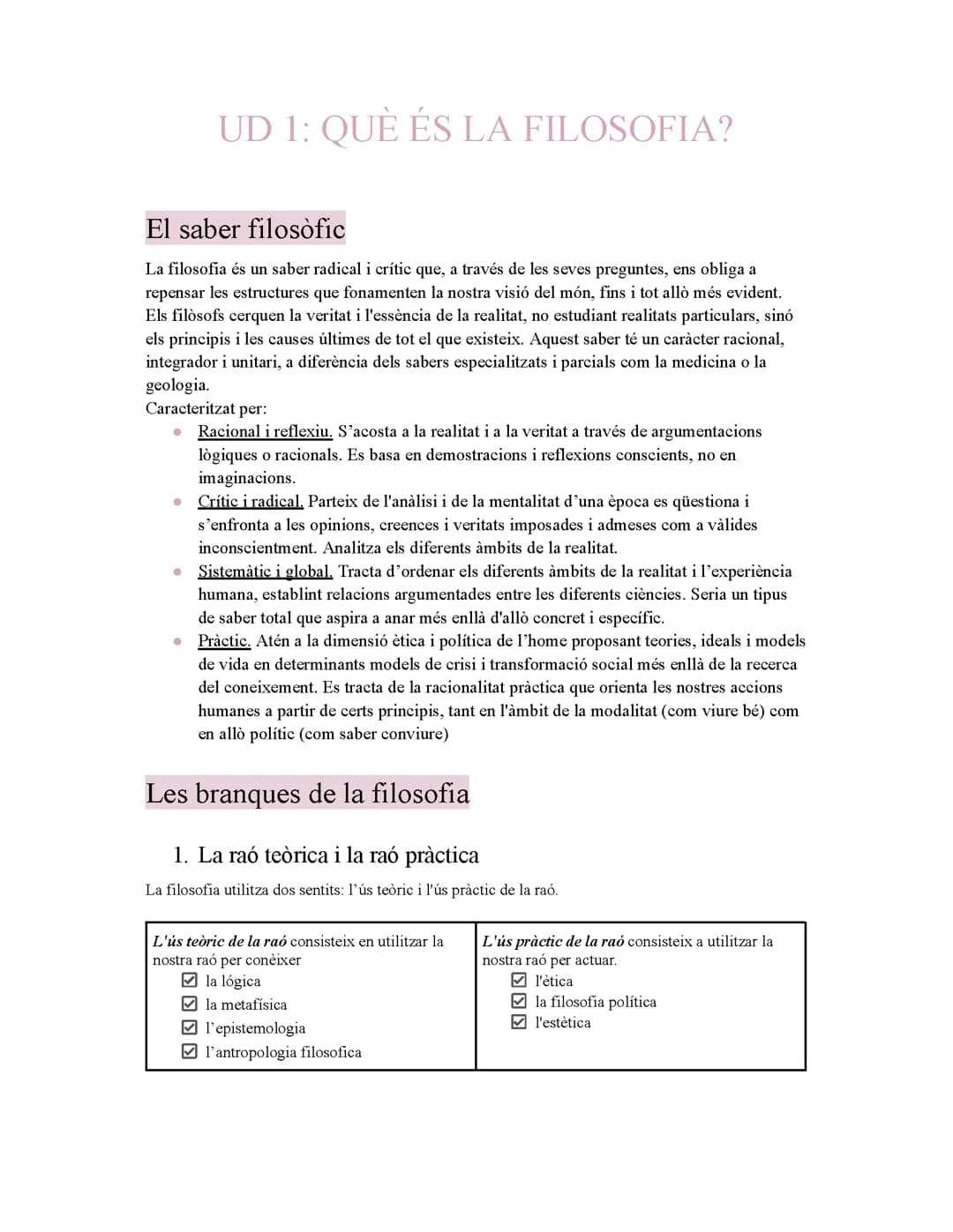 Filosofia Tema 1 