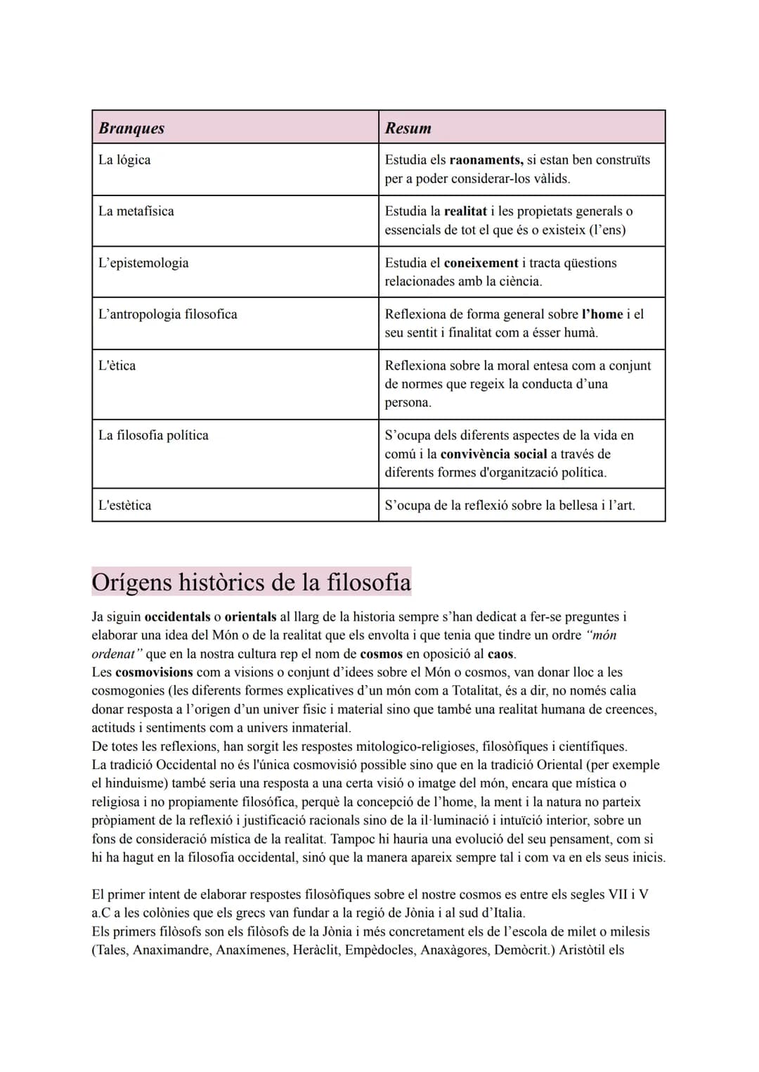 UD 1: QUÈ ÉS LA FILOSOFIA?
El saber filosòfic
La filosofia és un saber radical i crític que, a través de les seves preguntes, ens obliga a
r